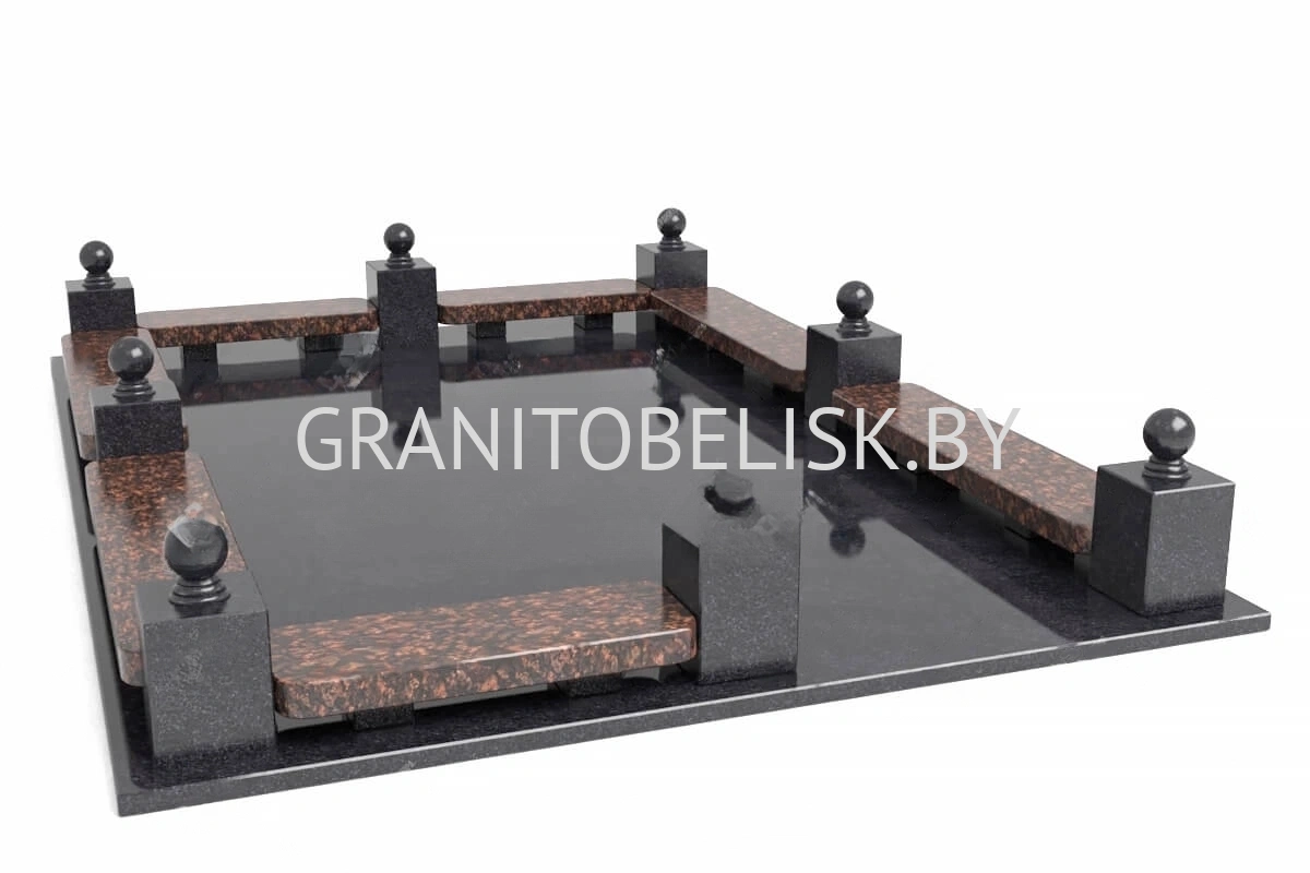 Гранитная ограда ГР 16