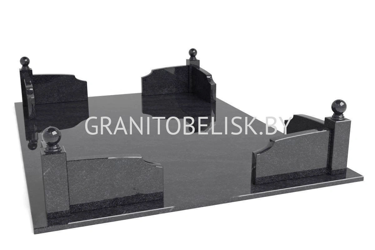 Гранитная ограда ГР 7