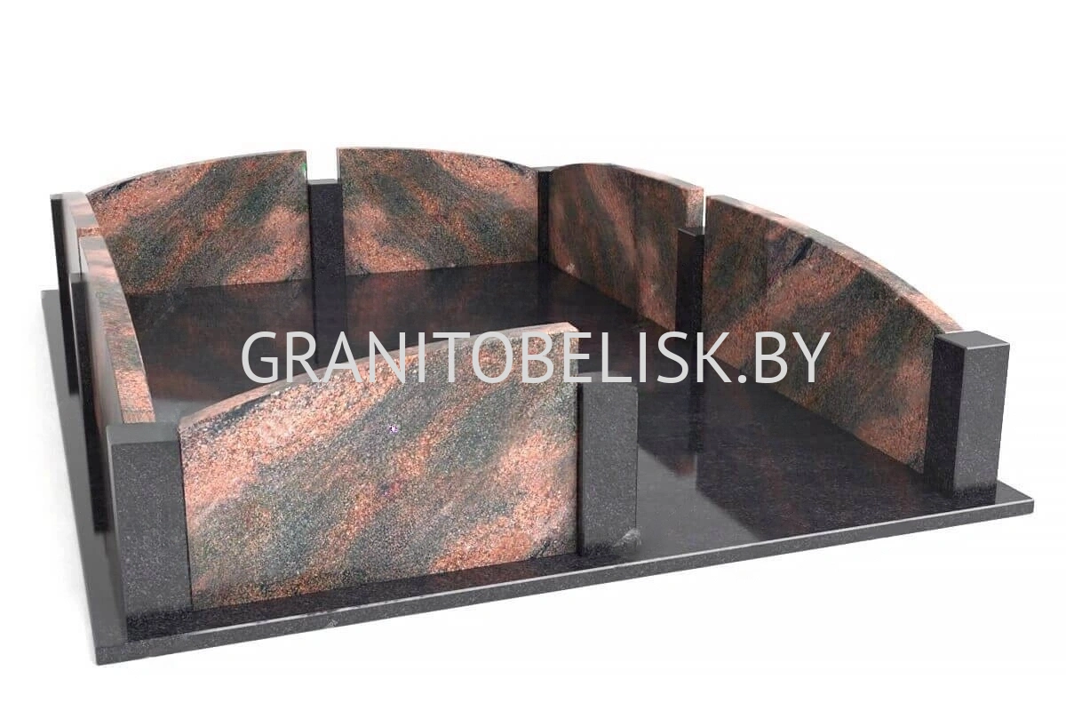 Гранитная ограда ГР 11