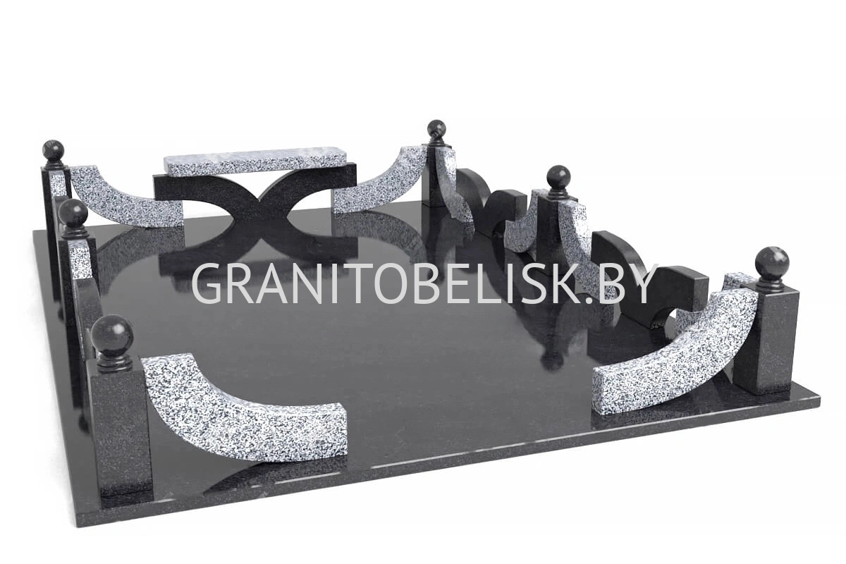 Гранитная ограда ГР 17