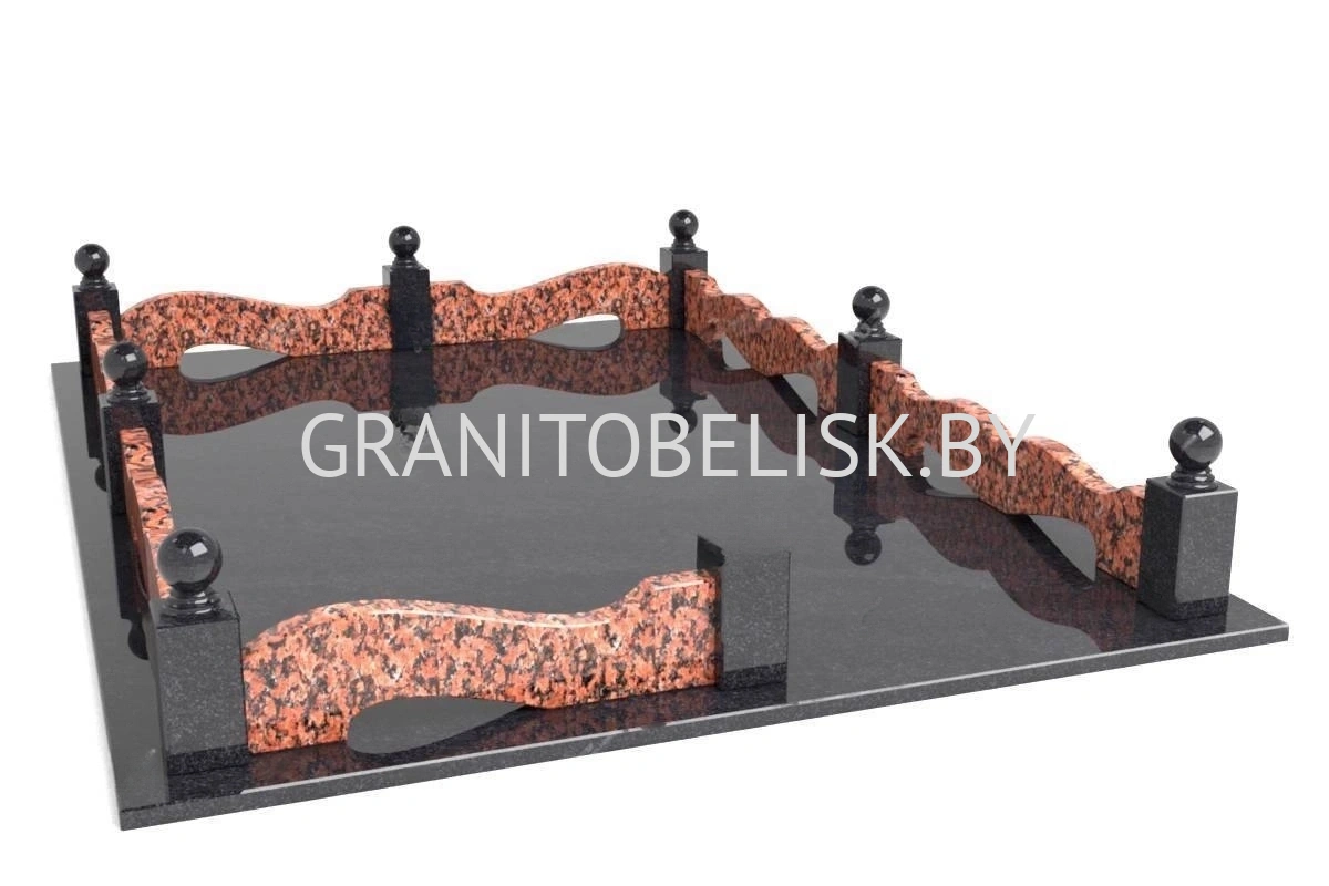 Гранитная ограда ГР 5