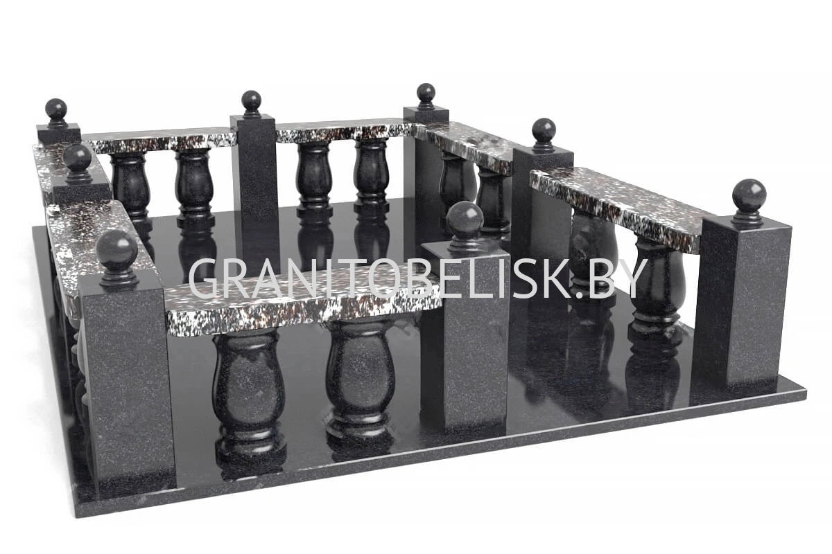 Гранитная ограда ГР 10