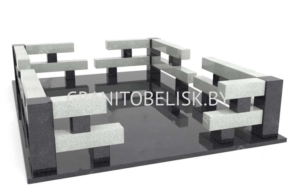 Гранитная ограда ГР 20