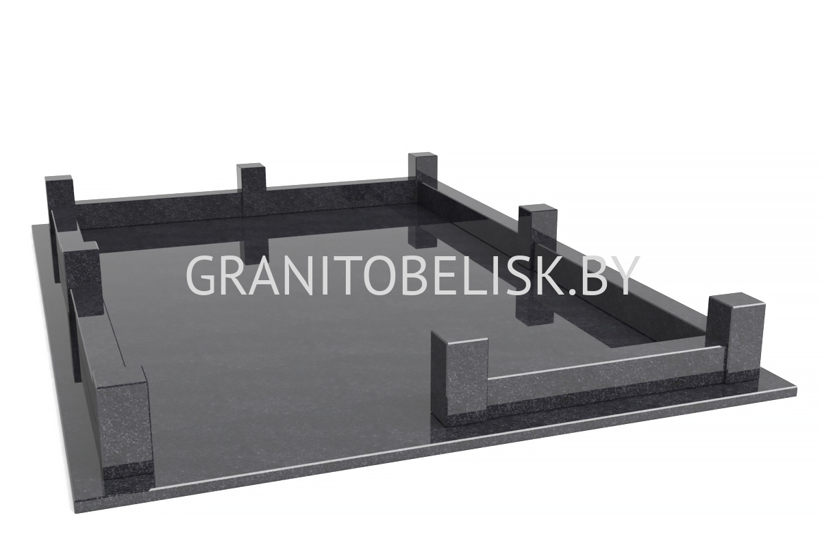 Гранитная ограда ГР 1